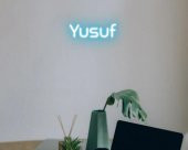 NEON LED IŞIKLI YUSUF YAZISI 35CM - 1