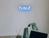 NEON LED IŞIKLI YUSUF YAZISI 35CM - 4