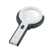 2x5x120mm 10 Ledli Masaüstü Büyüteç - 3