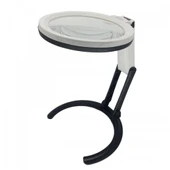 2x5x120mm 10 Ledli Masaüstü Büyüteç - 1