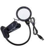 12 Led Clipslı Işıklı Büyüteç,işıklı Masa Lambası Çalışma Lambası - 4