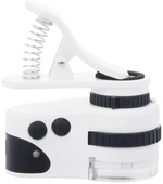 60x Mini Cep Telefonu Için Mandallı Mikroskop Uv Ledli Büyüteç Model Al2431 - 4