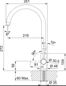160.0702.660 - Franke Lina Clear Water Krom Arıtmalı Armatür thumbnail 7