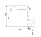 115.0028.205-Franke Old England Bronz Armatür thumbnail 2