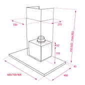 40484830-Teka DSJ 650 Ultra Slim Duvar Tipi Davlumbaz thumbnail 4
