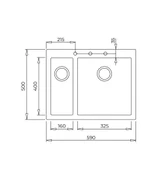 115260023-Teka Forsquare 590 Tg Arctic White Granit Eviye thumbnail 3