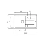 115330026-Teka Stone 50 B-Tg White Granit Eviye thumbnail 3