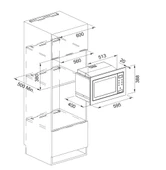 131.0627.471-Franke Fsm 25 Mw Xs Siyah/inox Mikrodalga thumbnail 3