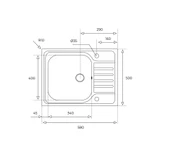 40133221-Teka Classic 580.500 Sol Çelik Eviye thumbnail 2