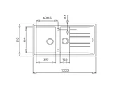 115360007-Teka Stone 60 B-Tg Metallic Grey Granit Eviye thumbnail 3