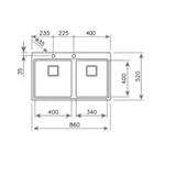 115030015-Teka Zenit RS15 2B Çelik Eviye thumbnail 7