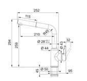 115.0663.757-Franke Active Plus Doccia 2.0 Nero Spiralli Armatür thumbnail 5