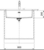 125.0688.498-Franke Maris Mrg 110-72 Stone Grey Granit Eviye thumbnail 3