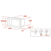 40584001-Teka MB 620 BI WH Beyaz Mikrodalga Fırın - 9