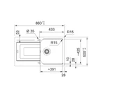 114.0688.483-Franke Urban Ubg 611-86 Sahara Granit Eviye thumbnail 2