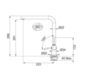 115.0263.158-Franke Neptun Style Window Solution Krom Armatür thumbnail 3