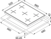106.0490.103-Franke Fhns 705 4G Tc Wh C Beyaz Ocak thumbnail 2