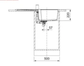 114.0688.486-Franke Urban Ubg 611-86  Oyster Granit Eviye thumbnail 3