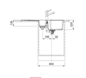 114.0688.456-Franke Urban Ubg 651-100 Bianco Granit Eviye thumbnail 3