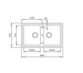 115260012-Teka Stone 90 B-Tg White Granit Eviye thumbnail 3