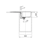 114.0688.483-Franke Urban Ubg 611-86 Sahara Granit Eviye thumbnail 3