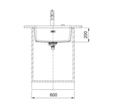 125.0688.489-Franke Maris Mrg 110-52 Avena Granit Eviye thumbnail 3