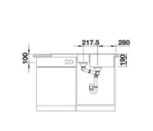 519680-Blanco Sona 6 S 1.5 Gözlü Granit Antrasit Evye thumbnail 4