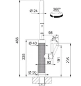 115.0711.557-Franke Mythos Masterpiece Copper Spiralli Armatür thumbnail 5