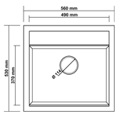 Aragonit Sh-49 Granit Eviye (Graphite Grey) thumbnail 2