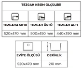 Morganit Gn-45 Granit Eviye (Metallic Black) thumbnail 3