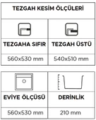 Aragonit Sh-49 Granit Eviye (Graphite Grey) thumbnail 3
