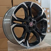 Sıfır OPAR 18 inç Egea Elmas Kesim Siyah Jant Takımı - 7.5x18 5X98 ET44 58.1 - OEM: 55104826 - 2