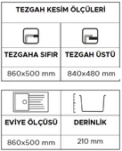 Opal Um-86 Granit Eviye Graphite Grey thumbnail 3
