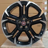 Sıfır OPAR 18 inç Egea Elmas Kesim Siyah Jant Takımı - 7.5x18 5X98 ET44 58.1 - OEM: 55104826 - 1