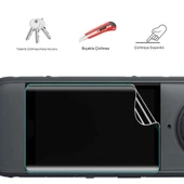 Insta360 X5 Aksiyon Kamera Uyumlu 2 Adet Şeffaf Ekran koruyucu Nano Jelatin - 5