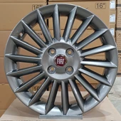 Sıfır OPAR 16 inç Linea Stilo Fiorino Titanyum Jant Takımı - 6.0X16 4X98 ET41 58.1 - OEM: 55174536 - 1