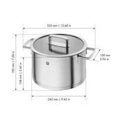 Zwıllıng Vıtalıty Derin Tencere 18/10 Paslanmaz Çelik  24 cm - 3