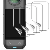 Insta360 X5 Aksiyon Kamera Uyumlu 2 Adet Şeffaf Ekran koruyucu Nano Jelatin - 3