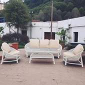 Marise | Üçlü Rattan Bahçe Oturma Grubu | 3+1+1+Sehpalı Bahçe Takımı - 6