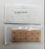 Shenlong Çift Flasterli Press Needle 0.22 X 1.5 Mm 100 Adet Kalıcı Kulak Iğnesi - 3