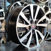 Sıfır OPAR 15 inç Egea, Doblo, Fiorino Black Diamond Jant Takımı - 6.5X15 5X98 ET44 58.1 - OEM: 59360666 - 2