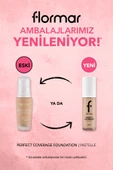 Flormar Perfect Coverage Yüksek Pigmentli & Yarı Parlak Bitişli Fondöten 30 ml - 101 Pastelle - 3