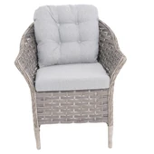 Spark Nova 110 cm Rattan Yuvarlak Minderli Bahçe Masa Takımı thumbnail 10