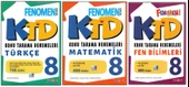 FENOMEN 8.SINIF TÜRKÇE KONU TARAMA DENEMESİ+KTD MATEMATİK+KTD FEN (3 KİTAP) - 1