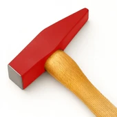 BEYLİNİ 140gr Profesyonel Ahşap Saplı Çift Taraf Çekiç 8 cm Çelik Baş Ergonomik Çakma İnce İşçilik Dayanıklı - 1