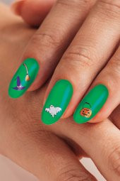 Halloween Tırnak Dövmesi, Tırnak Tattoo, Nail Art, Tırnak Sticker - 1