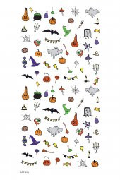 Halloween Tırnak Dövmesi, Tırnak Tattoo, Nail Art, Tırnak Sticker - 2