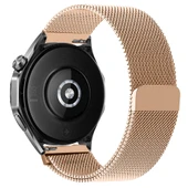 Huawei Watch GT5 46mm Uyumlu Manyetik Milanese Loop Metal Kordon   Rose Gold - 2