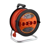 Plastik Makaralı Seyyar CCA Kablo 4 Prizli Uzatma Kablosu 3x1.5 mm 20 Metre Alüminyum Alaşım Kablosu thumbnail 6