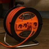 Plastik Makaralı Seyyar CCA Kablo 4 Prizli Uzatma Kablosu 3x1.5 mm 20 Metre Alüminyum Alaşım Kablosu thumbnail 8